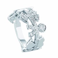 Camisano Vicentino  - Via E. Fermi, 5 - Anello Le Bebé Donna Le Ghirlande in Oro Diamante 0.12 Ct LBB088-12 - LBB088-12